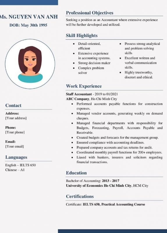 CV mẫu 4