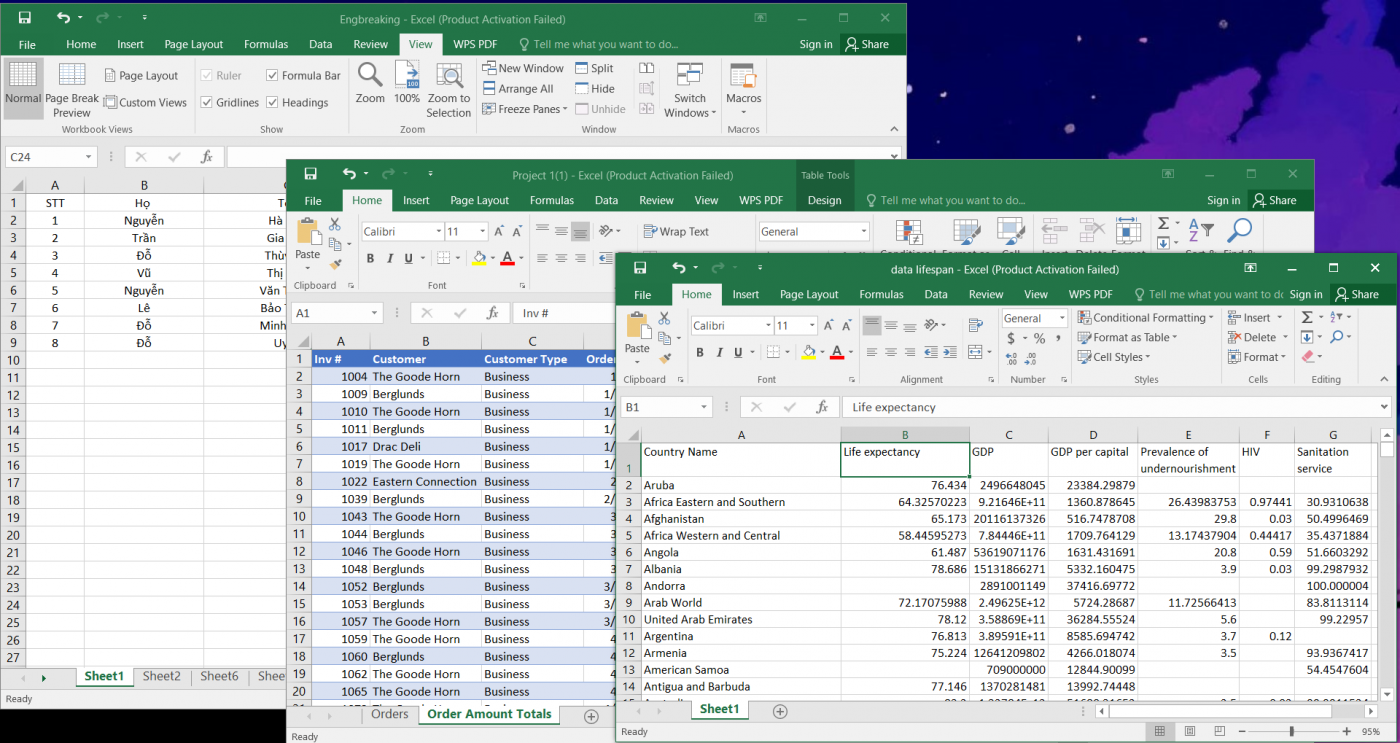 Mở đồng thời nhiều bảng tính Excel để làm việc thuận tiện hơn