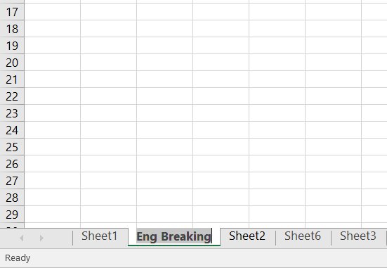 Các thao tác cơ bản trong excel để đổi tên sheet để sắp xếp dữ liệu khoa học