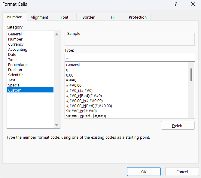 Các thao tác cơ bản trong excel để ẩn được 1 ô dữ liệu bạn cần