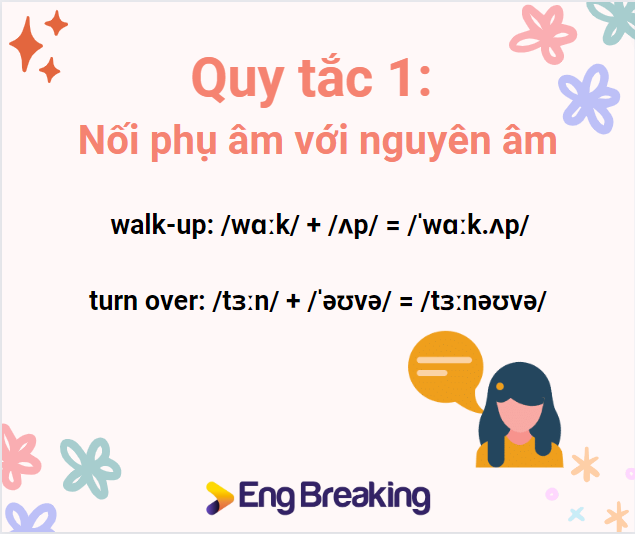 Quy tắc nối phụ âm với nguyên âm