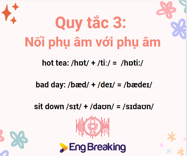Nguyên tắc đơn giản cần áp dụng khi nối phụ âm với phụ âm